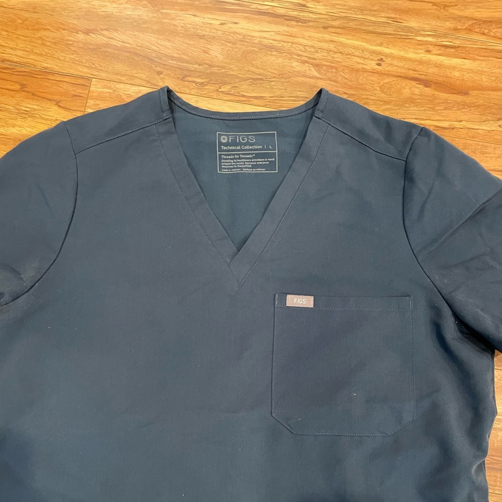 Figs Scrubs, Catarina, Single Pocket, Dark Harbor